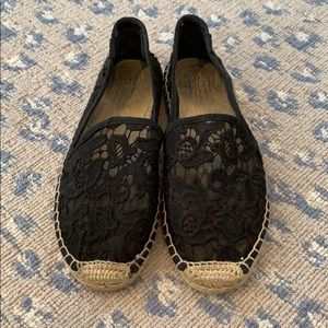 Soludos Black Lace Espadrilles